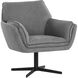 Florelle Belfast Koala Grey Swivel Lounge Chair, Swivel